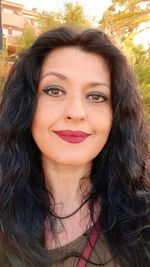 Portrait of beautiful woman smiling