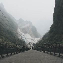 Footpath leading towards mountains