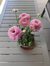 Directly above shot of flower bouquet