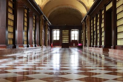 Interior of empty corridor