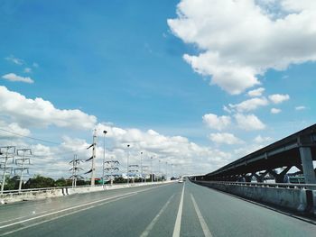 View of highway against sky