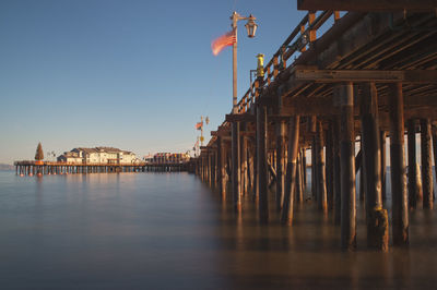 Pier over sea