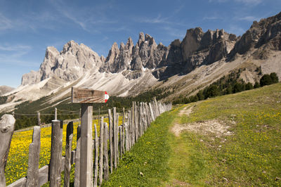 Panoramic shot of mountains against sky