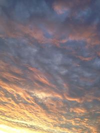 Low angle view of cloudy sky