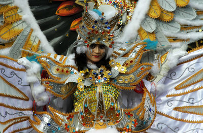 Portrait of woman in traditional clothing