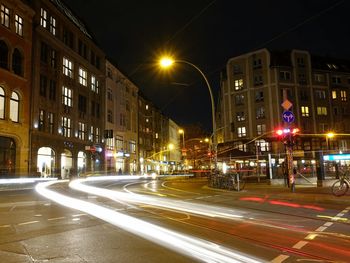 City street at night