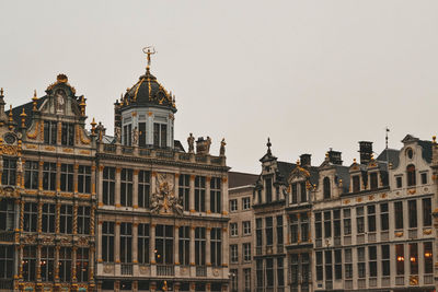 Low angle view of buildings against sky