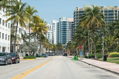 View of city street