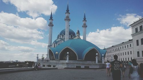 View of cathedral against blue sky