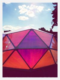 Low angle view of built structure against the sky