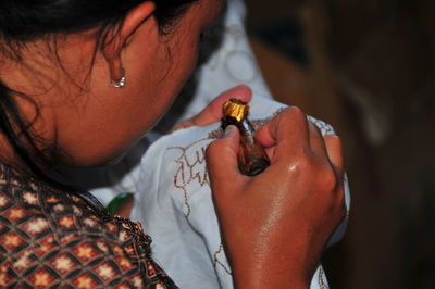 Cropped image of woman