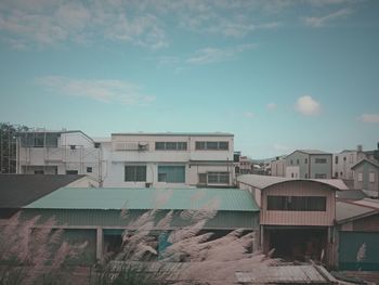 Residential buildings against sky