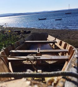 View of boats in sea