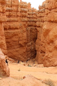 Rock formations in a desert