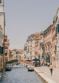 Everyday life at venice in a hot summer day