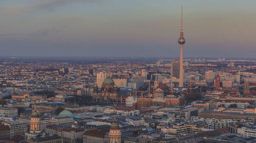 Aerial view of city