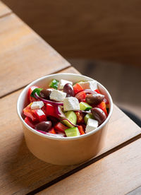 Close-up of food in bowl on table