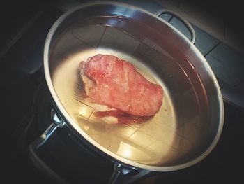 Close-up of ice cream in plate