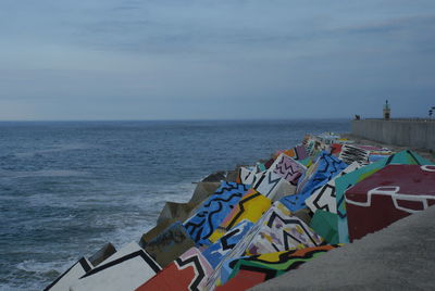 Scenic view of sea against sky