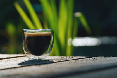 Close-up of drink on table