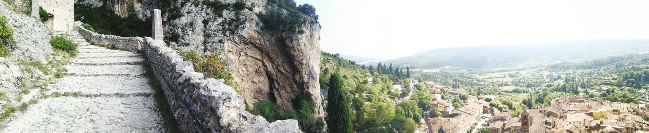 Panoramic view of landscape against sky