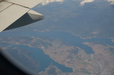 Aerial view of landscape against sky