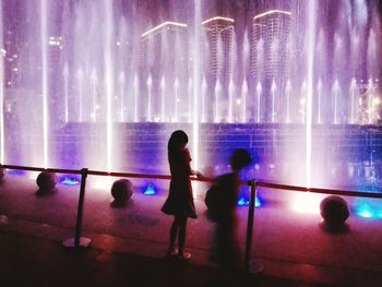 Close-up of woman in dark