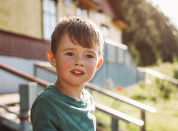 Portrait of cute boy