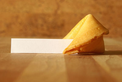 Close-up of cookies on table