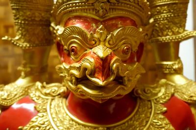 Close-up of buddha statue