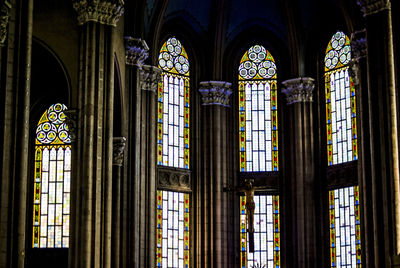 Stained glass windows in the church of st. anthony of padua, istanbul