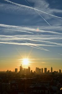 Cityscape at sunset