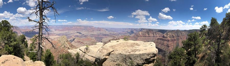 Panoramic view of landscape against sky