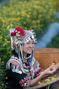 Young woman smiling