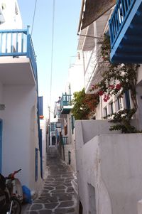 View of buildings against clear sky