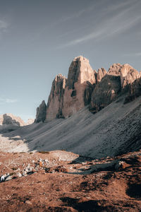 Scenic view of rocky mountains against sky