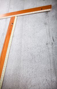 High angle view of construction site
