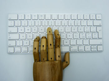 Close-up of laptop keyboard