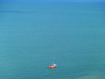 Boats sailing in sea