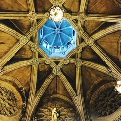 Low angle view of ceiling