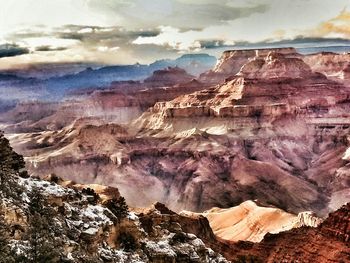 Scenic view of mountains