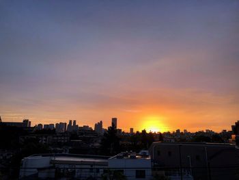 Cityscape at sunset