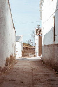 Alley amidst buildings in city