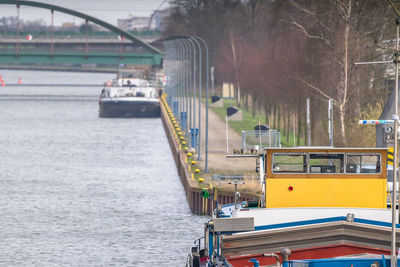 View of railway bridge over water