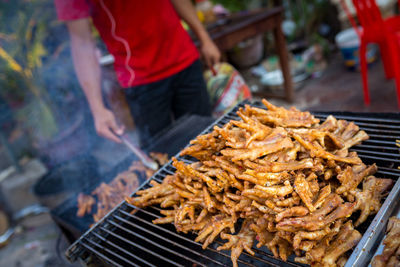 Close-up of meat for sale in market