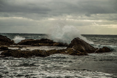 Scenic view of sea against sky