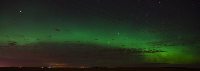 Scenic view of sky at night