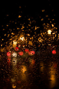 Raindrops on glass window