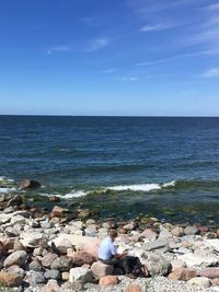 Scenic view of sea against sky