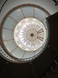 Low angle view of spiral staircase